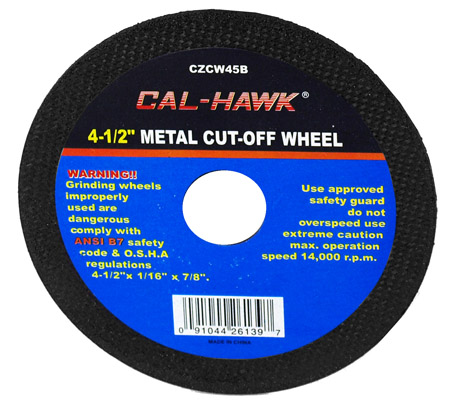 4-1/2" Metal Cut-Off Wheel