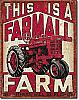 Farmall Farm Tin Sign