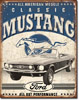 Classic Ford Mustang Tin Sign