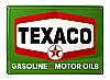 Texaco Vintage Style 50s Gas Station Gasoline and Motor Oils Advertising Metal Tin Sign - Gas and Oil