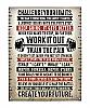 Challenge Your Limits Work Out Weight Lifting Metal Tin Sign