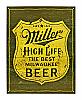 Miller Beer Metal Sign