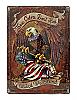 These Colors Don’t Run United We Stand American Flag Warrior Bald Eagle Metal Tin Sign