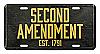 Second Amendment License Plate