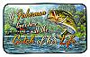 Fisherman Lives Here Trout Fishing Welcome Door Mat