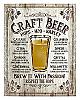 Craft Beer Brew it with Passion - Tin Sign